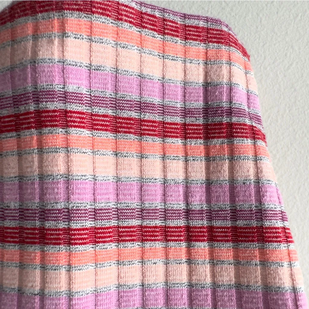 American Eagle Outfitters Multicolor Striped Crop Top Ribbed Tank Sleeveless Y2K - Image 6