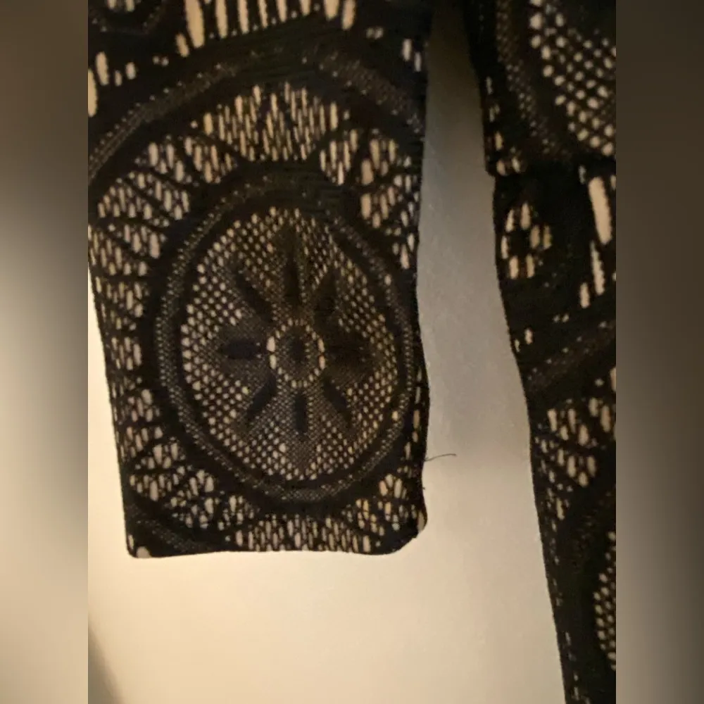 Accidentally in Love Black Lace Beige 3/4 Sleeve Dress Women's Sz XL - Image 7