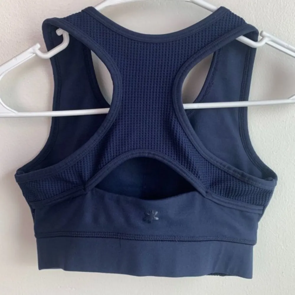 Splendid Navy Blue Yoga High Neck Bra - Image 4