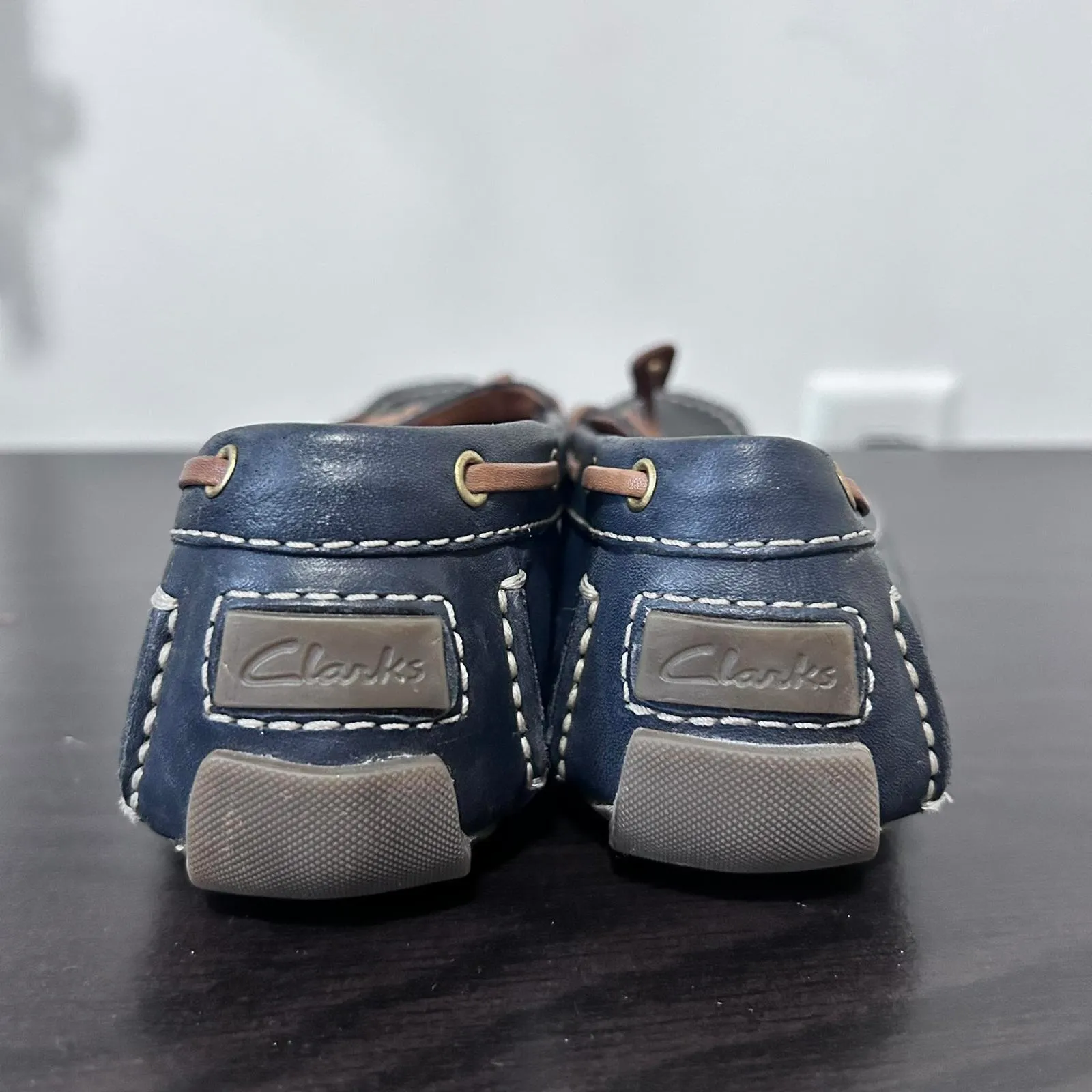 Clarks Artisan Dunhill Driving Moccasins Navy Blue‎ Women's size 6 - Image 7