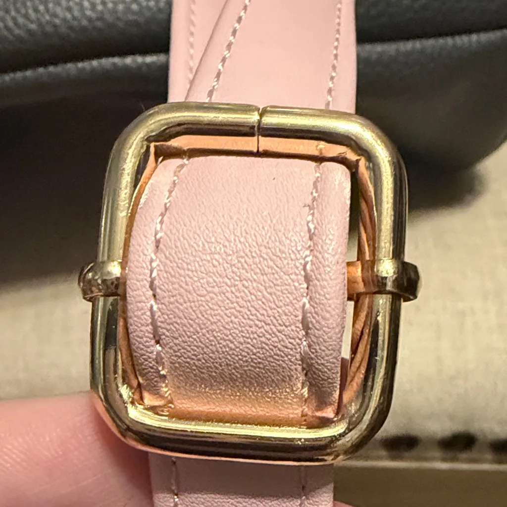 Vegan Leather Pink and Black Mini Backpack - Image 9