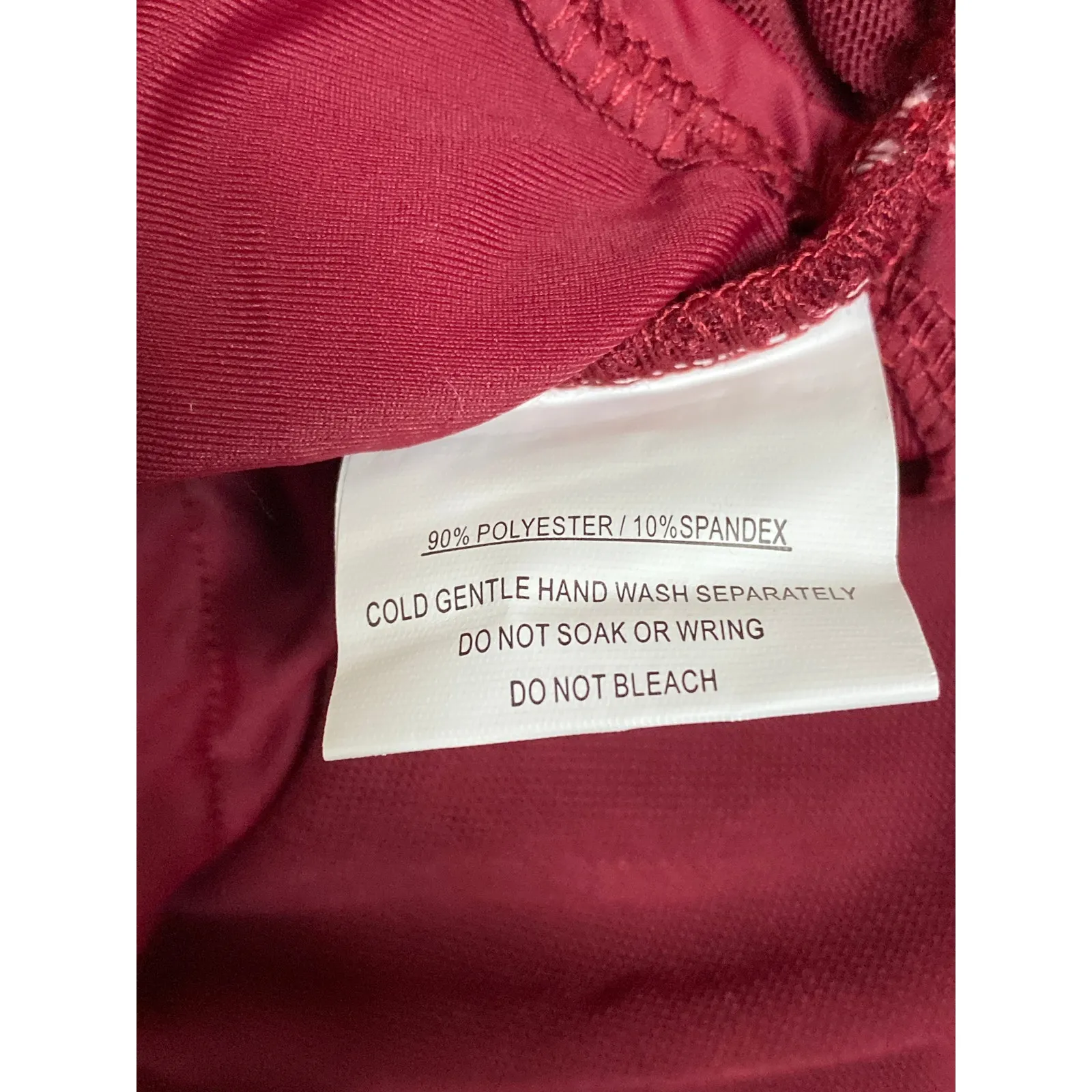 NEW Selfie Leslie After Party Sangria Red Strapless Tube Ruffle Mini Dress Sz S - Image 6