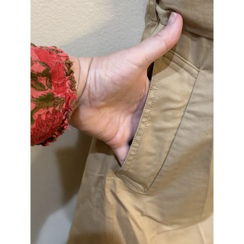 Lauren Ralph Lauren Women Double-Breasted Tan Belted Safari Dress Size 6 Trench! - Image 8