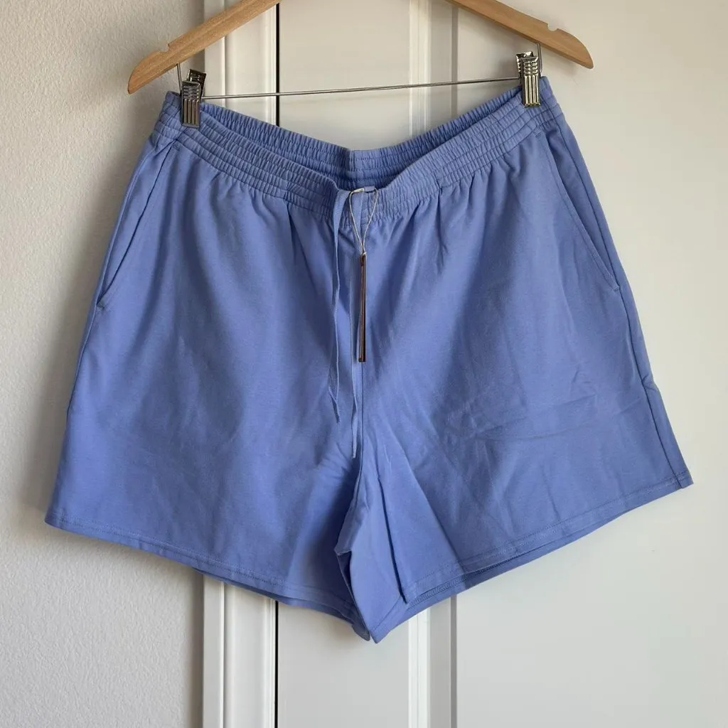 Skims Cotton Jersey Classic Short in Blue Violet, Size Large - Image 5