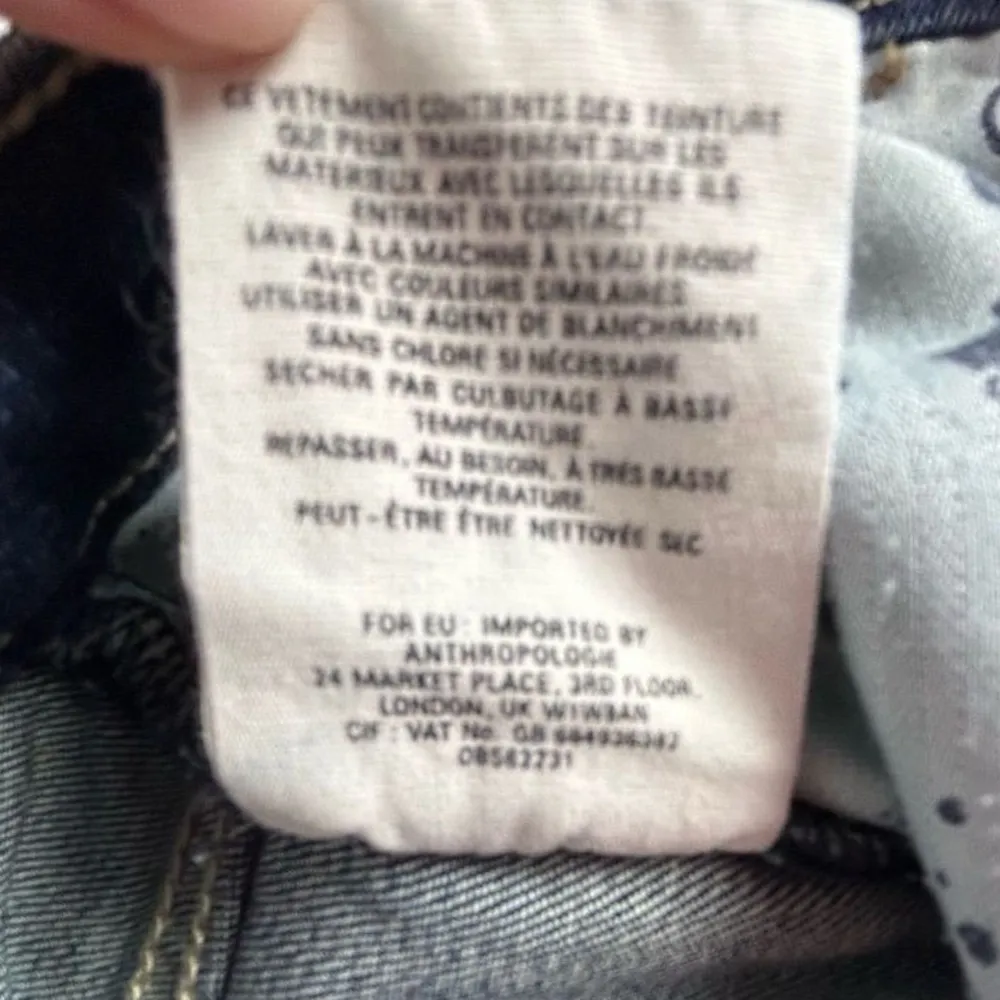 Pilcro Letterpress Anthropology High Rise Blue Jeans Size 29 Medium Wash Classic - Image 9