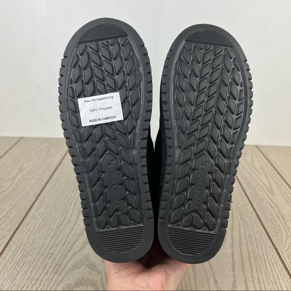 Koolaburra By UGG Women's Delene Wrap Buckle Strap Booties US6 Black Suede $100 - Image 10