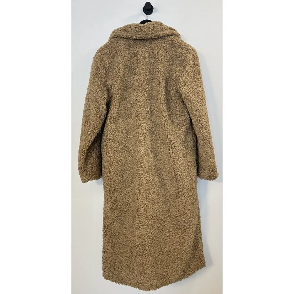 BERNARDO Call Me Cozy Vegan Fur Coat in Ginger Root Size Medium - Image 8