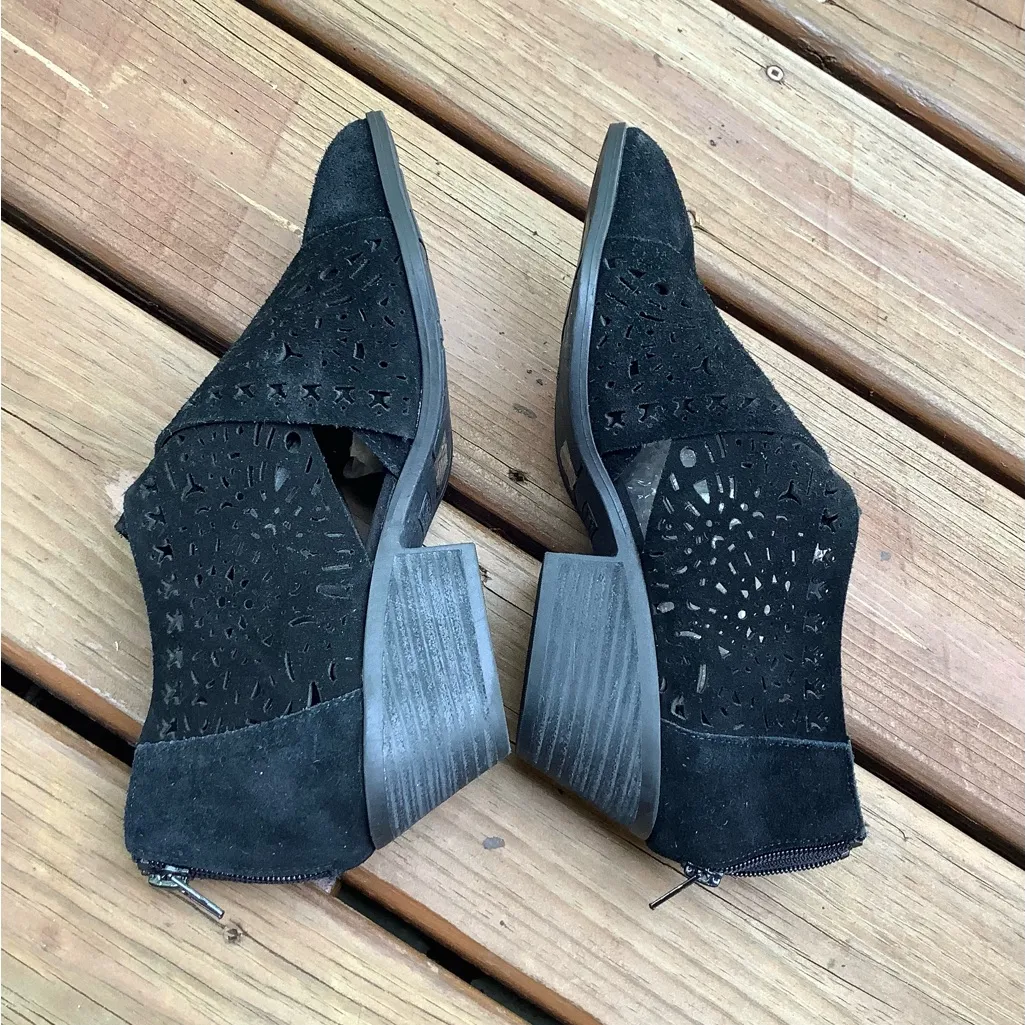 Leather booties for fall season 🍃🍂 Black Size 8 - Image 8