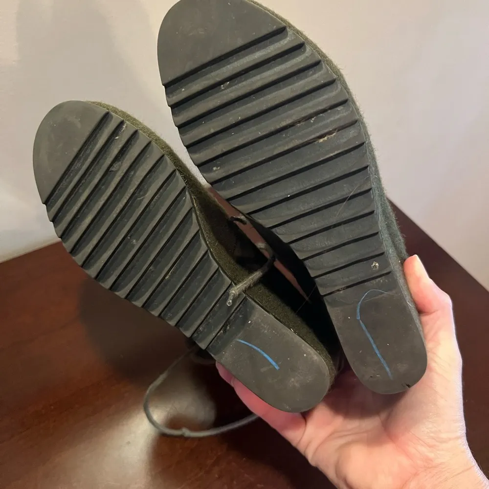 Sakroots green olive wool felt elephant boots size 6 - Image 6