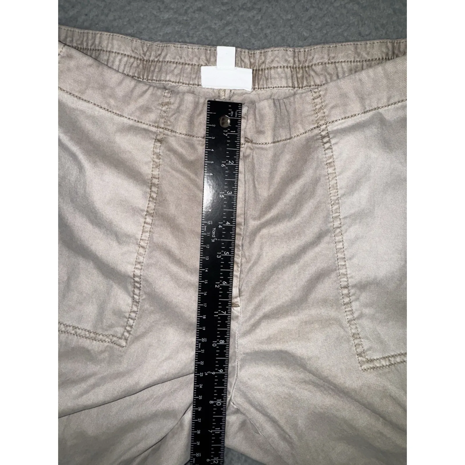 J‎ Jill Shorts Women 14 Bermuda Flat Front Tencel Lyocel Cotton Brown - Image 6