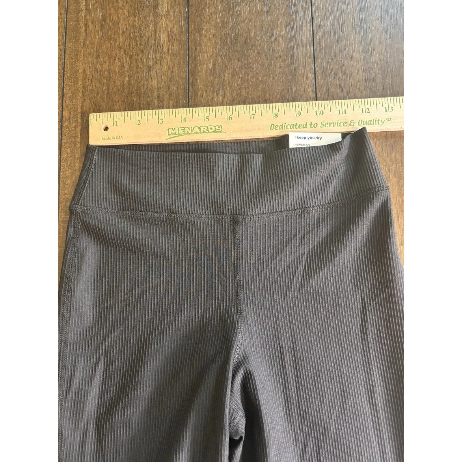 Old Navy Extra High-Rise PowerSoft Ribbed Flare Leggings Small Petite NEW! - Image 3