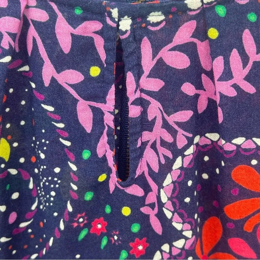 Lilly Pulitzer garden menagerie providence paisley floral cap sleeve blouse XS - Image 3