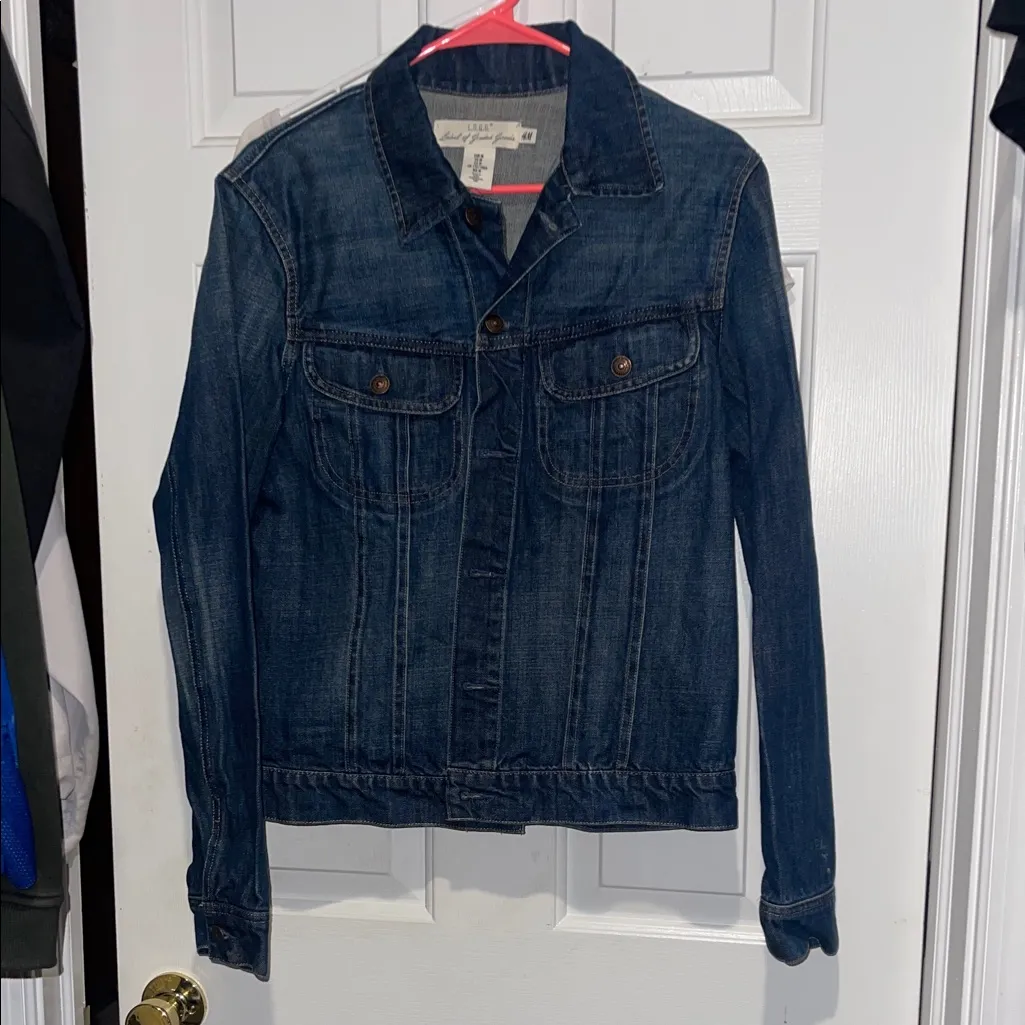 H&M  Women's Blue Jean Jacket - Image 4