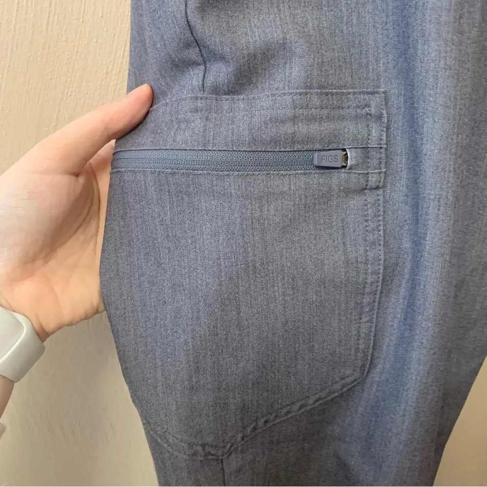 Zamora Jogger Scrub Pants Size Medium Petite Graphite Gray - Image 5