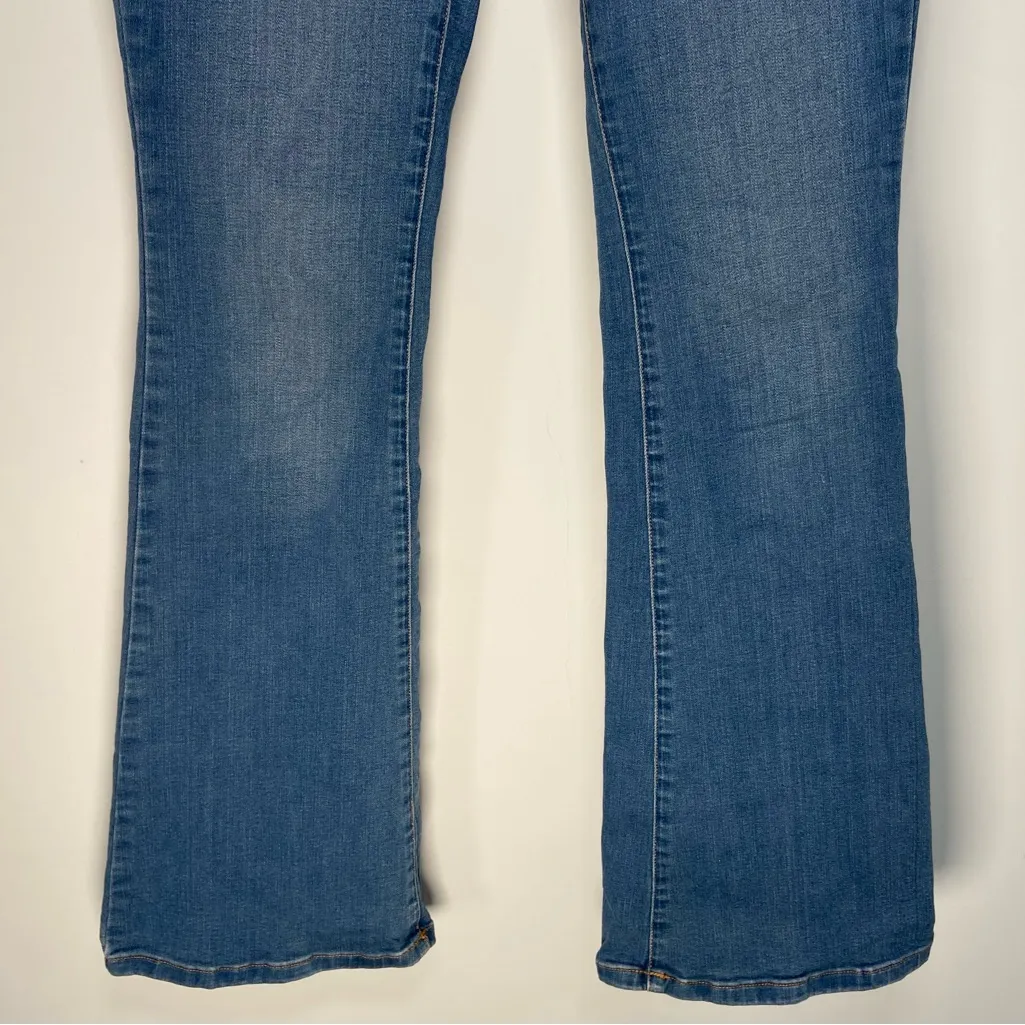 A.N.A Medium Wash Flare Jeans High Rise Hippie Retro Western Y2K Cowgirl Size 2 - Image 5