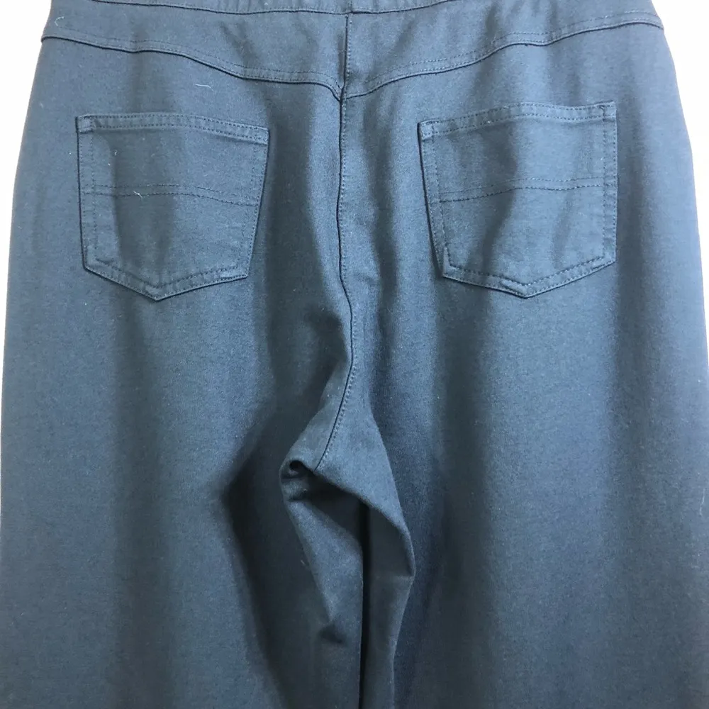 Allison Daley Size Medium Pull On Black Pants w/Elastic Waistband & Back… - Image 7