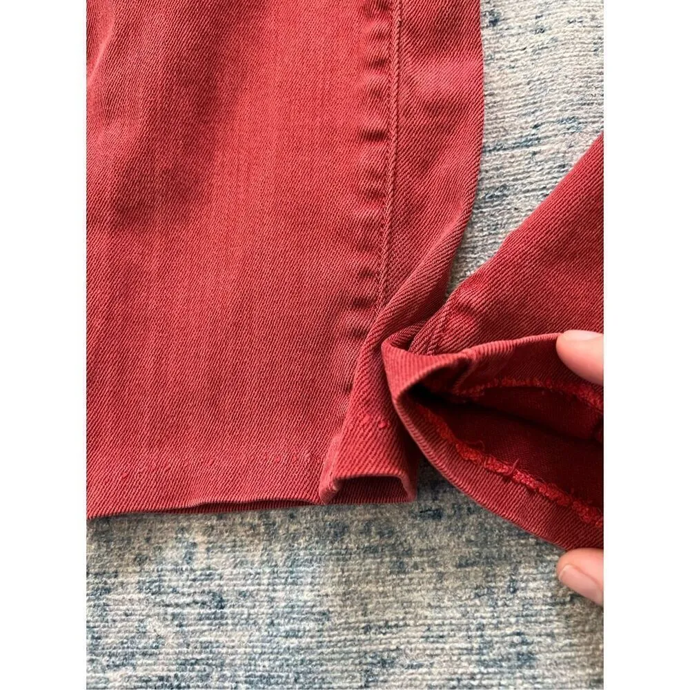 Marc by Marc Jacobs Candied Rum Red Stick Cropped Jeans Size 25 - Image 8