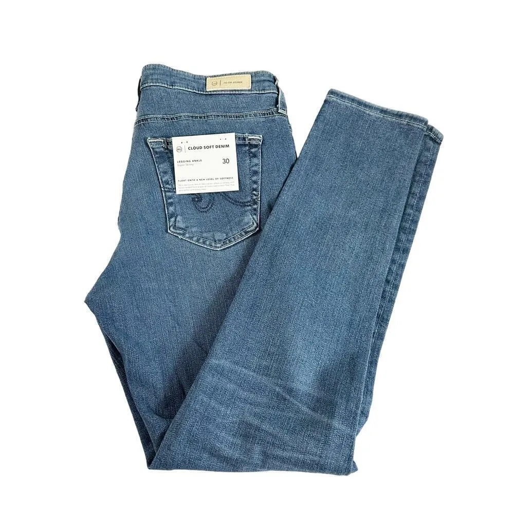 AG Adriano Goldschmied Legging Ankle Super
skinny Jeans Size 30 Blue - Image 3