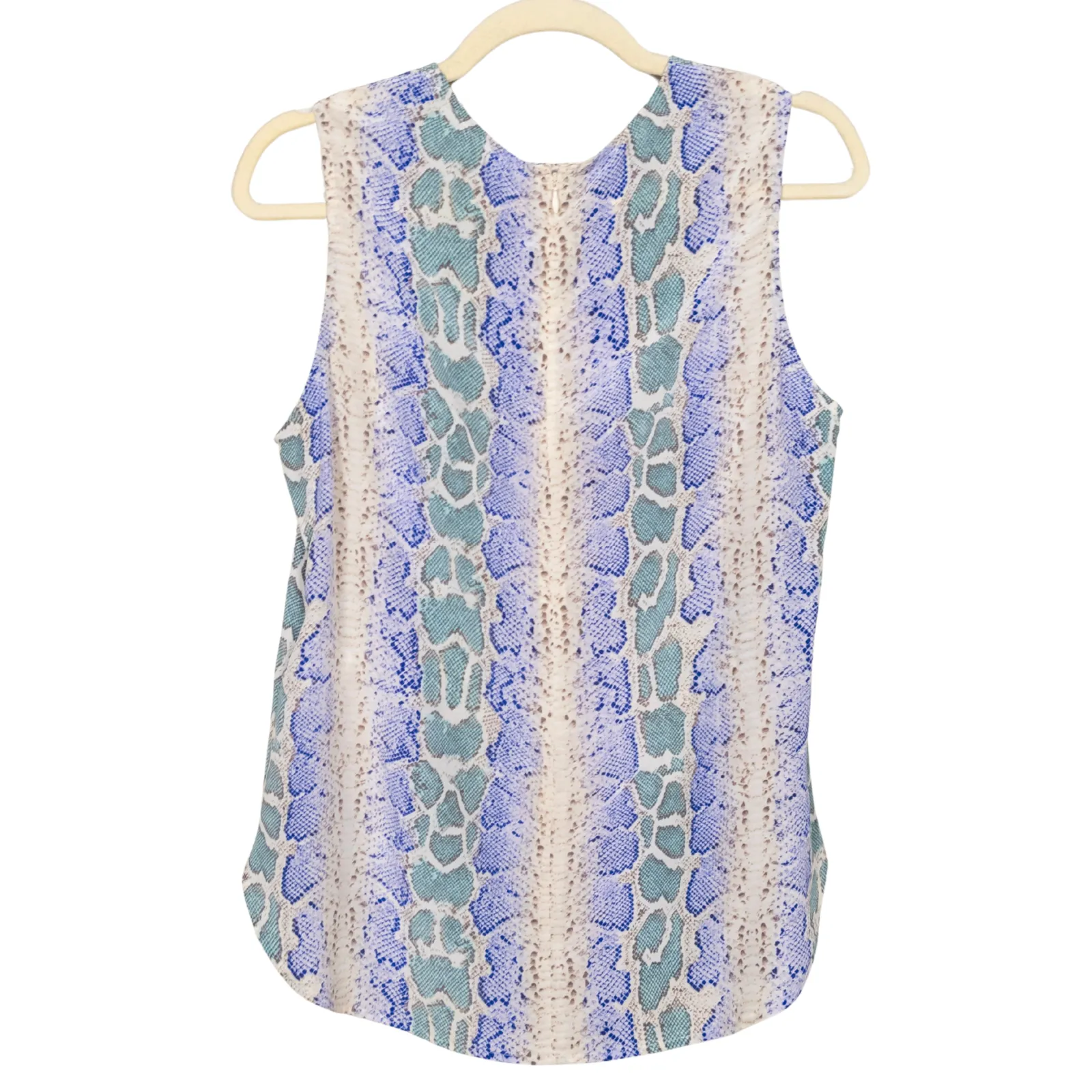 EQUIPMENT Lyle Python Snake Print Sleeveless Silk Blouse Women's Small - Image 3