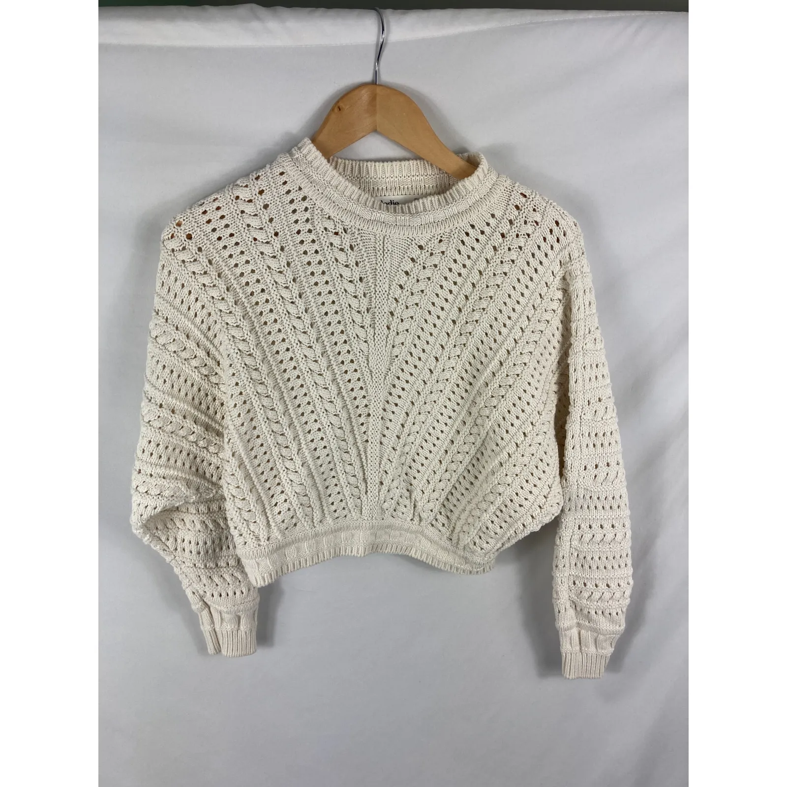 Elodie Boxy Fit Thick Knit Sweater Size Small - Image 2