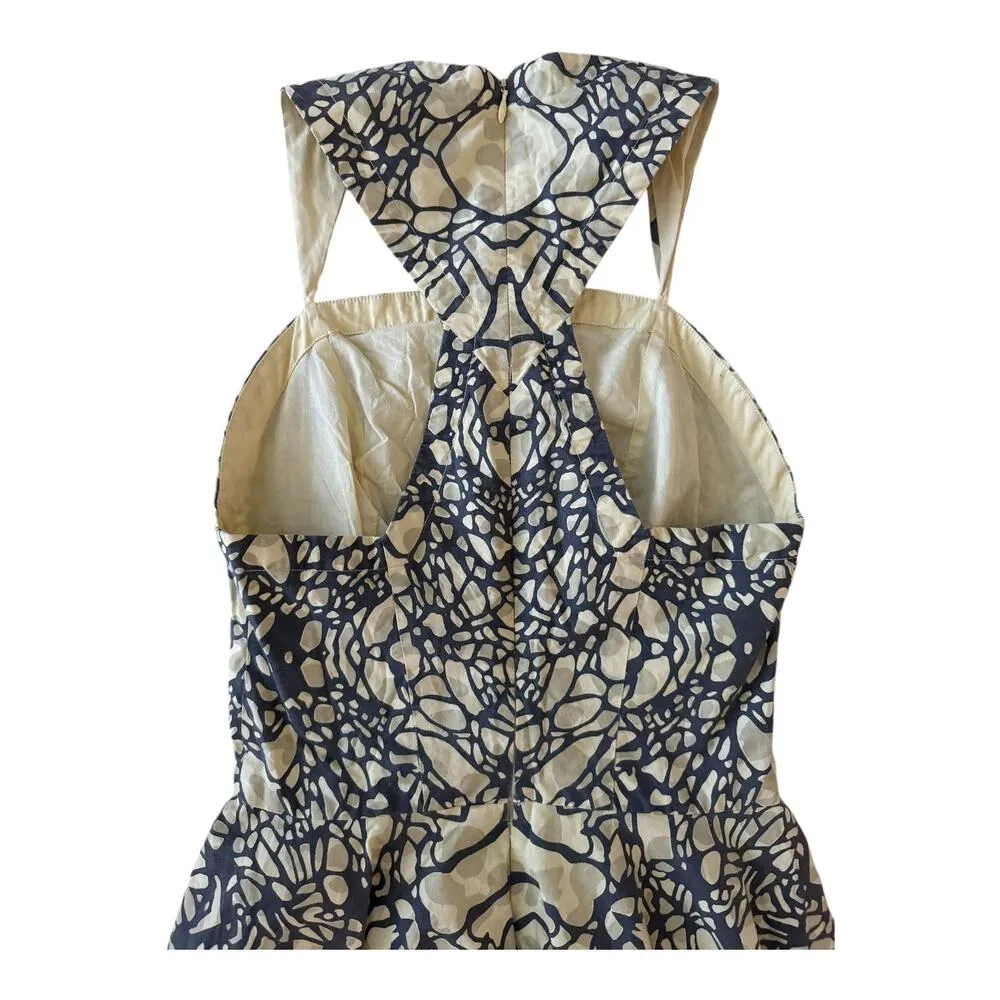 Anthropologie Racerback Cocktail Party Dress Inked Paradise By Fish Fry Size XS - Image 6