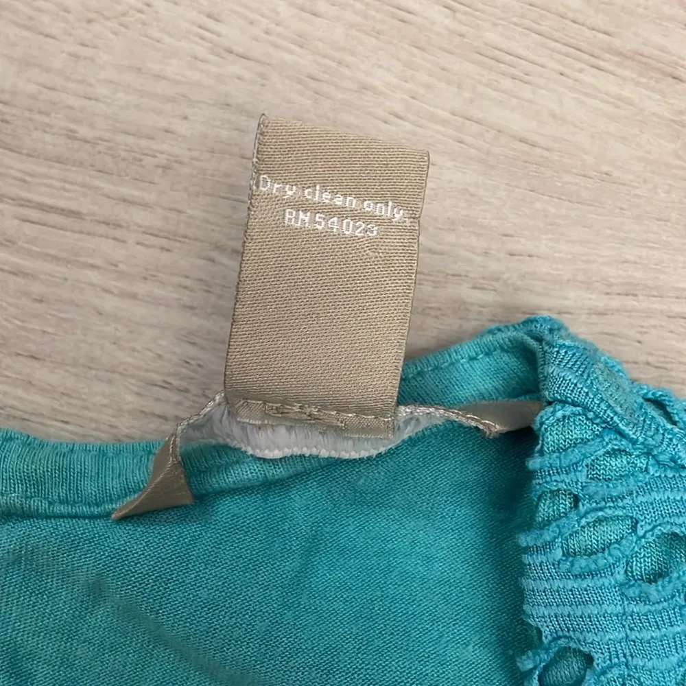 Horizon Blue Sleeveless Netted with Inside Lining Tank Top Small - Image 12