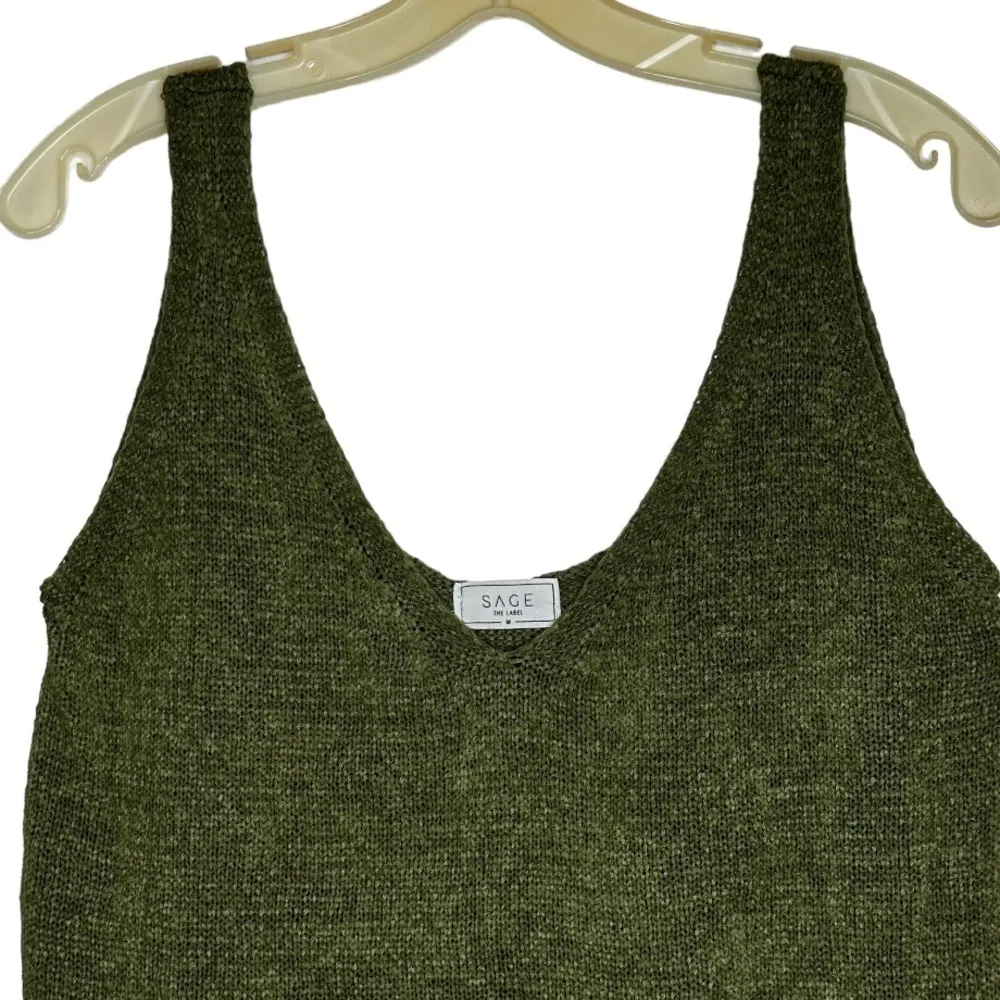 Sage the Label Green Sweater Tank Top - Image 2