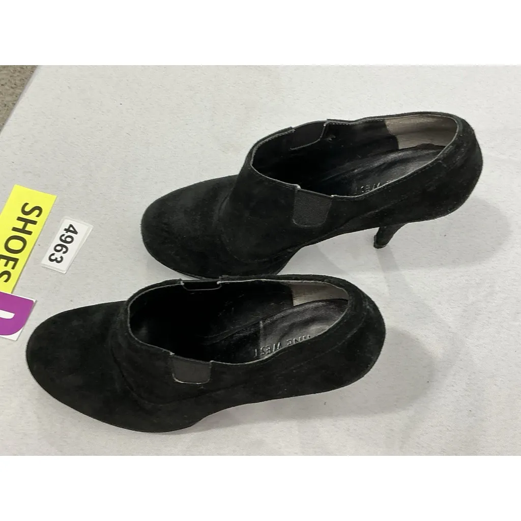 Womans Nine West Alphabeat Stiletto Booties 6.5 M Black Slip On Round Toe - Image 3