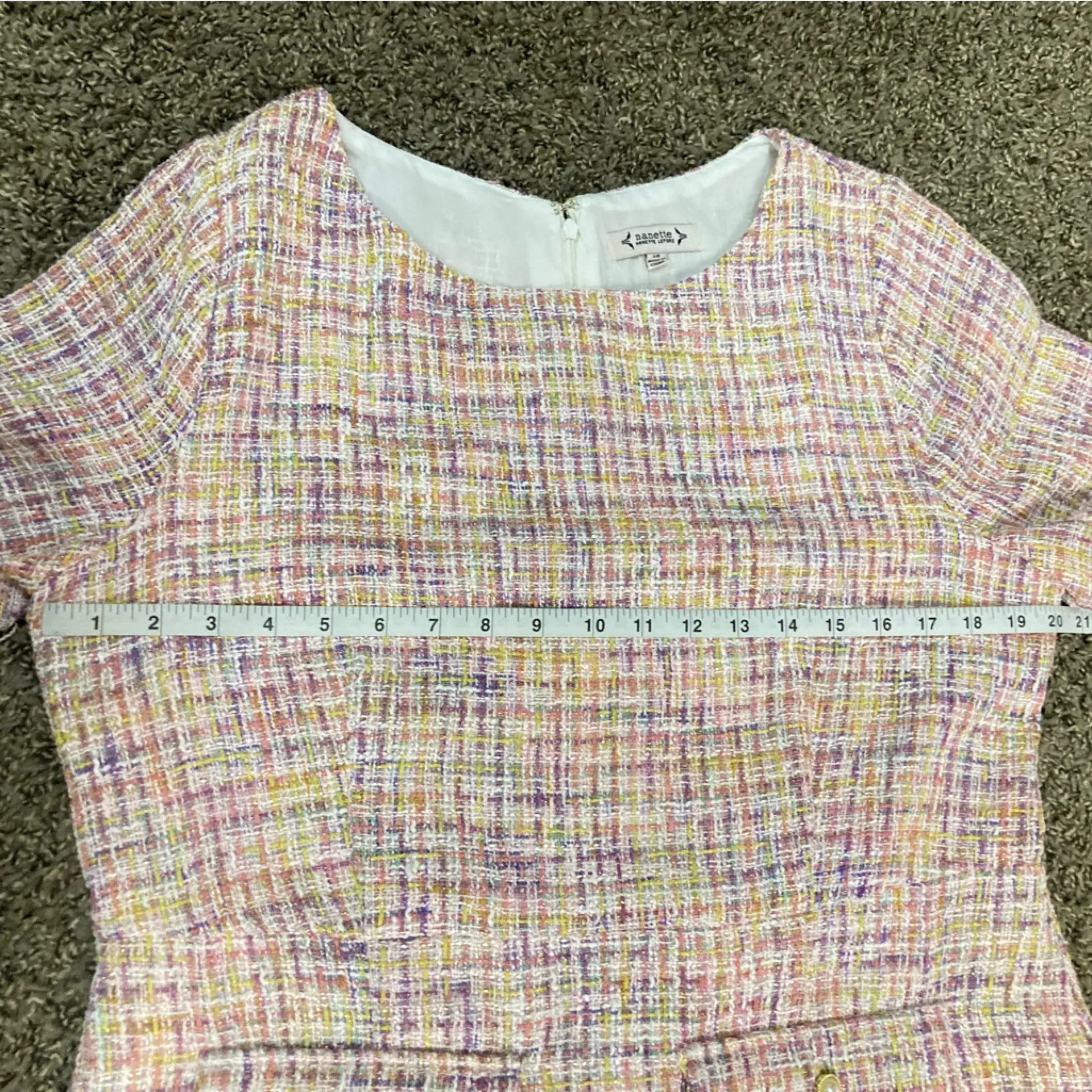 Nanette Lepore Multicolor Tweed Midi Dress - Image 6