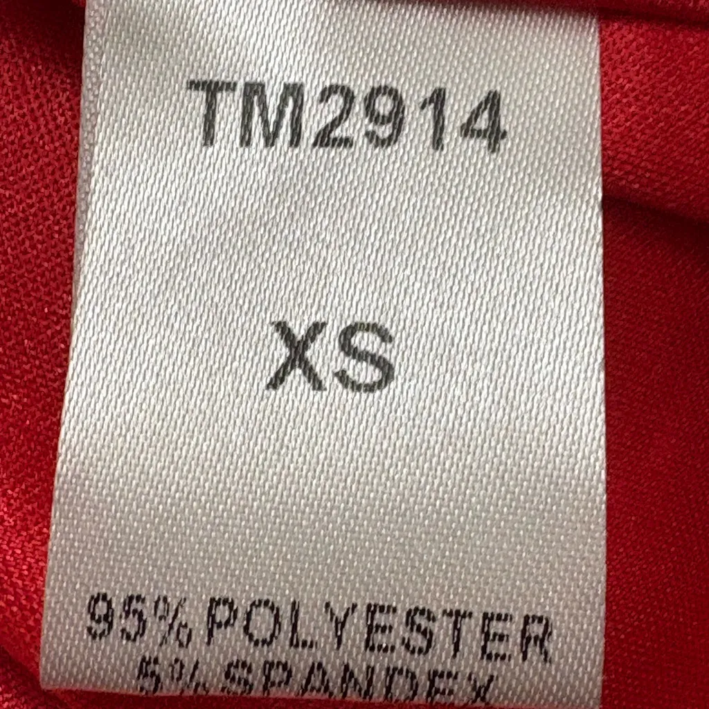 Anthropologie THML Red Textured Sleeveless Ruffle Detail 2 Pocket Dress - Image 11