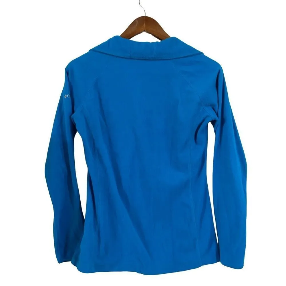 Columbia Half Zip Pullover Fleece Top Blue Activewear Womens Small S‎ - Image 6