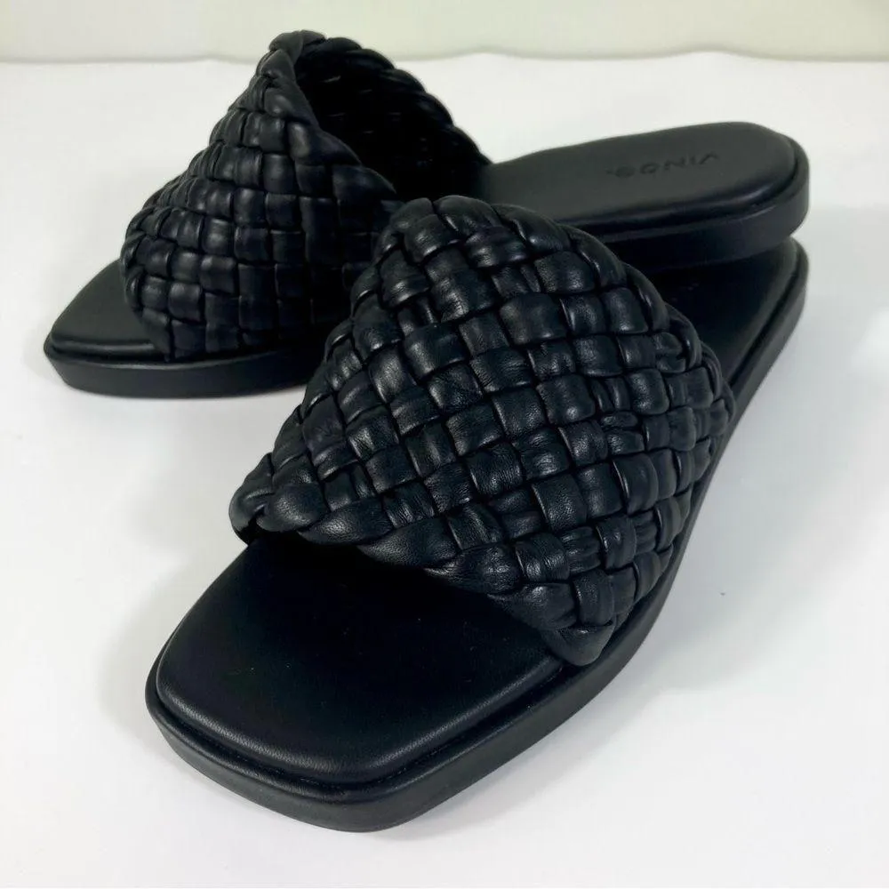 NWB Vince Rumi Sandal Black Size 9.5 Leather - Image 13