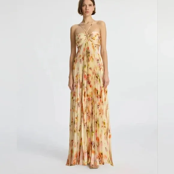 A.L.C Floral Strapless Maxi Dress 6 - Image 2