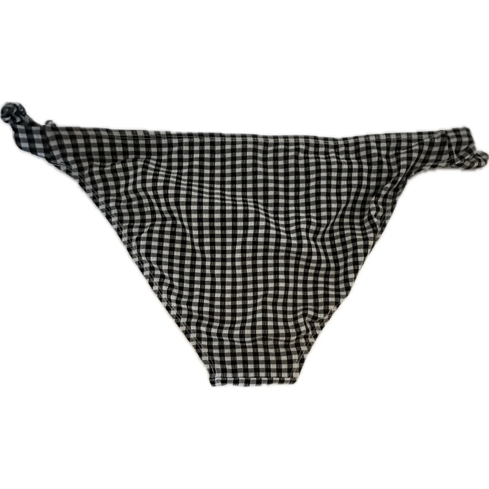 Xhilaration‎ Women's XL Black Gingham Bikini Bottoms Stretchy Swimwear - Image 2