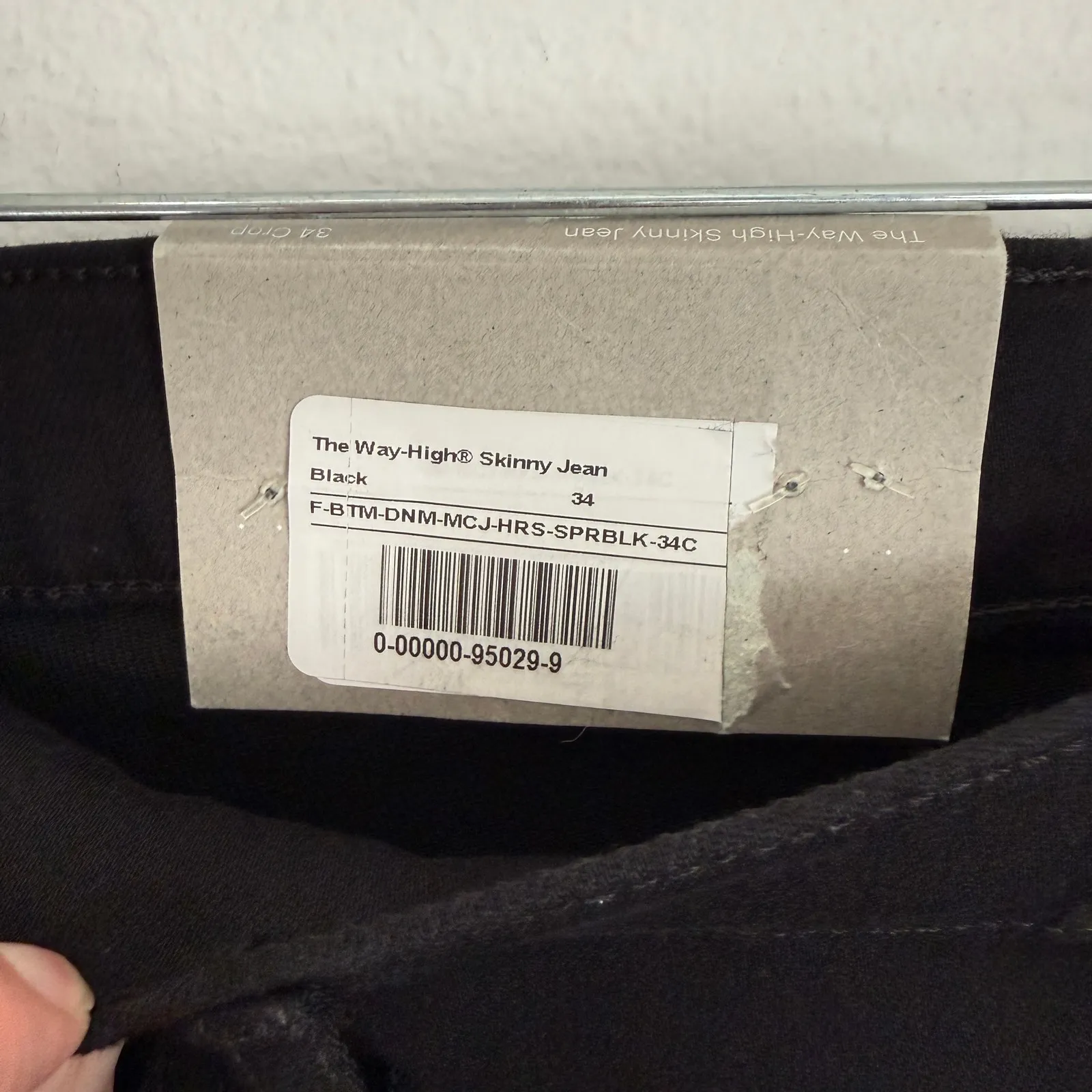 NWT Everlane Women's Sz 34C The Way High Skinny Jean in Black High Rise - Image 11