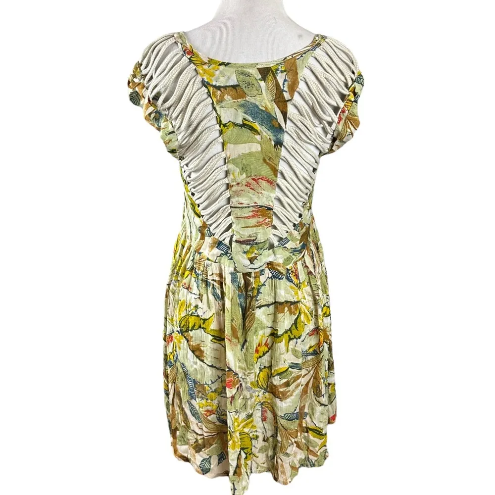 Revolve Raga Makki Valley Cap Sleeve Mini Dress in Sage NWT Boho Cut out Small - Image 9