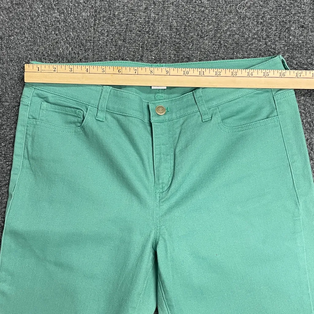 Vineyard Vines Raw Hem Skinny Jeans Green Spearmint Size 12 pants casual office - Image 5