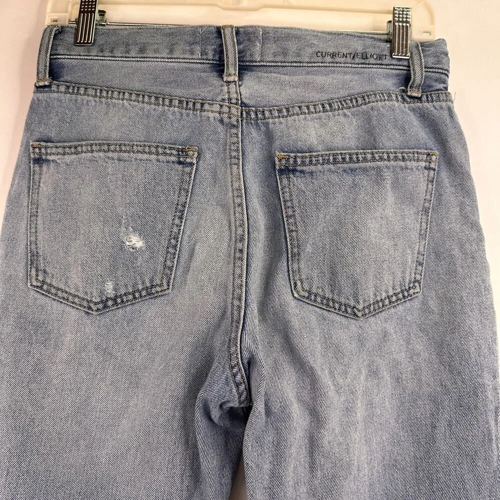 Current/Elliott Distressed Mom Jeans Size 28 - Image 5