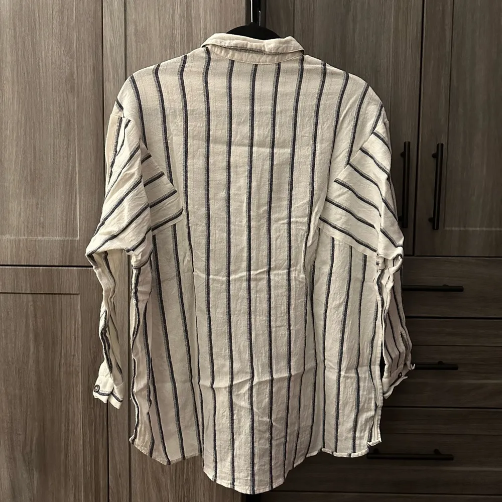 Topshop Cotton Striped Button Down - Image 2