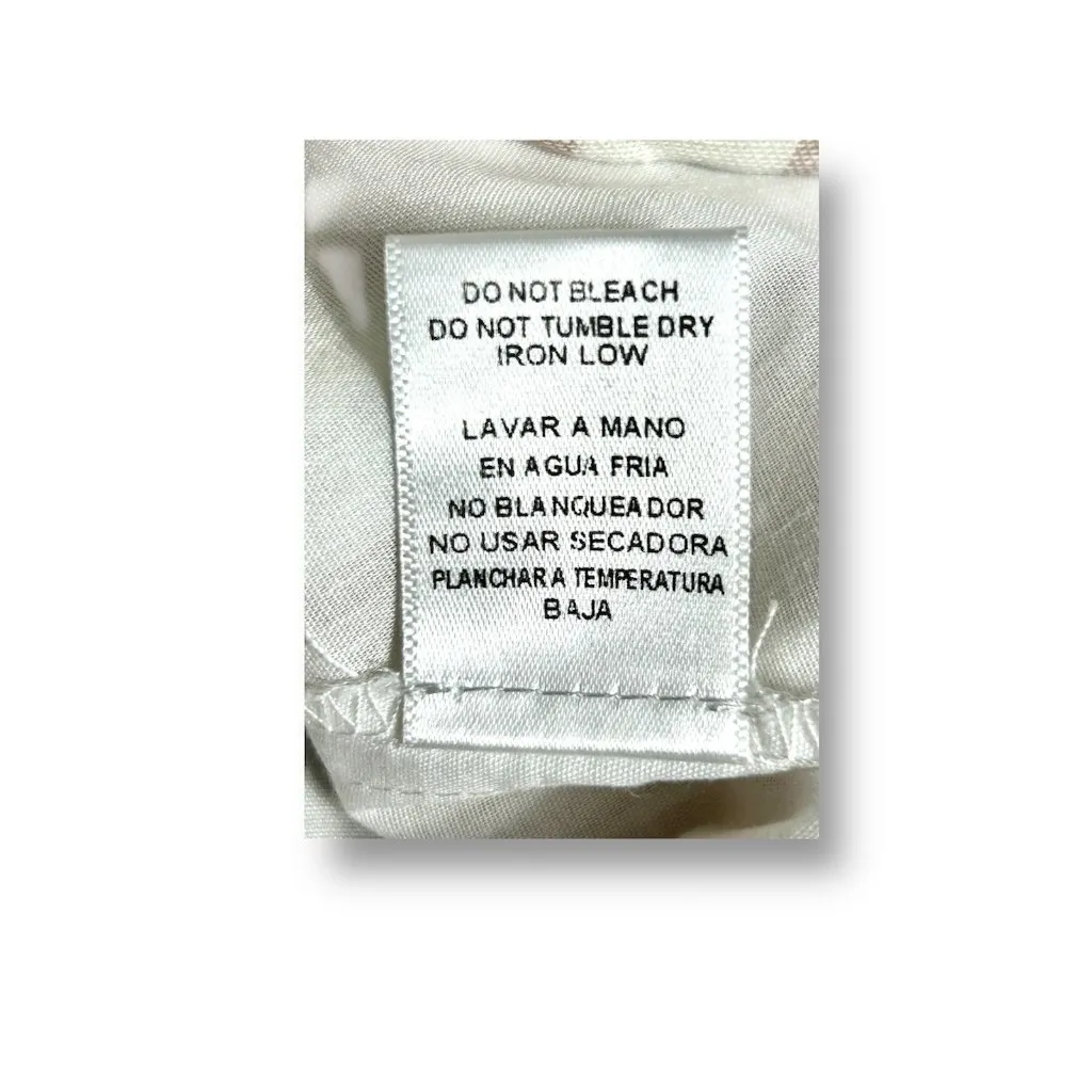 NWT After Market S Brown Stripe Button Front Romper Tie Shoulder Summer Resort - Image 9