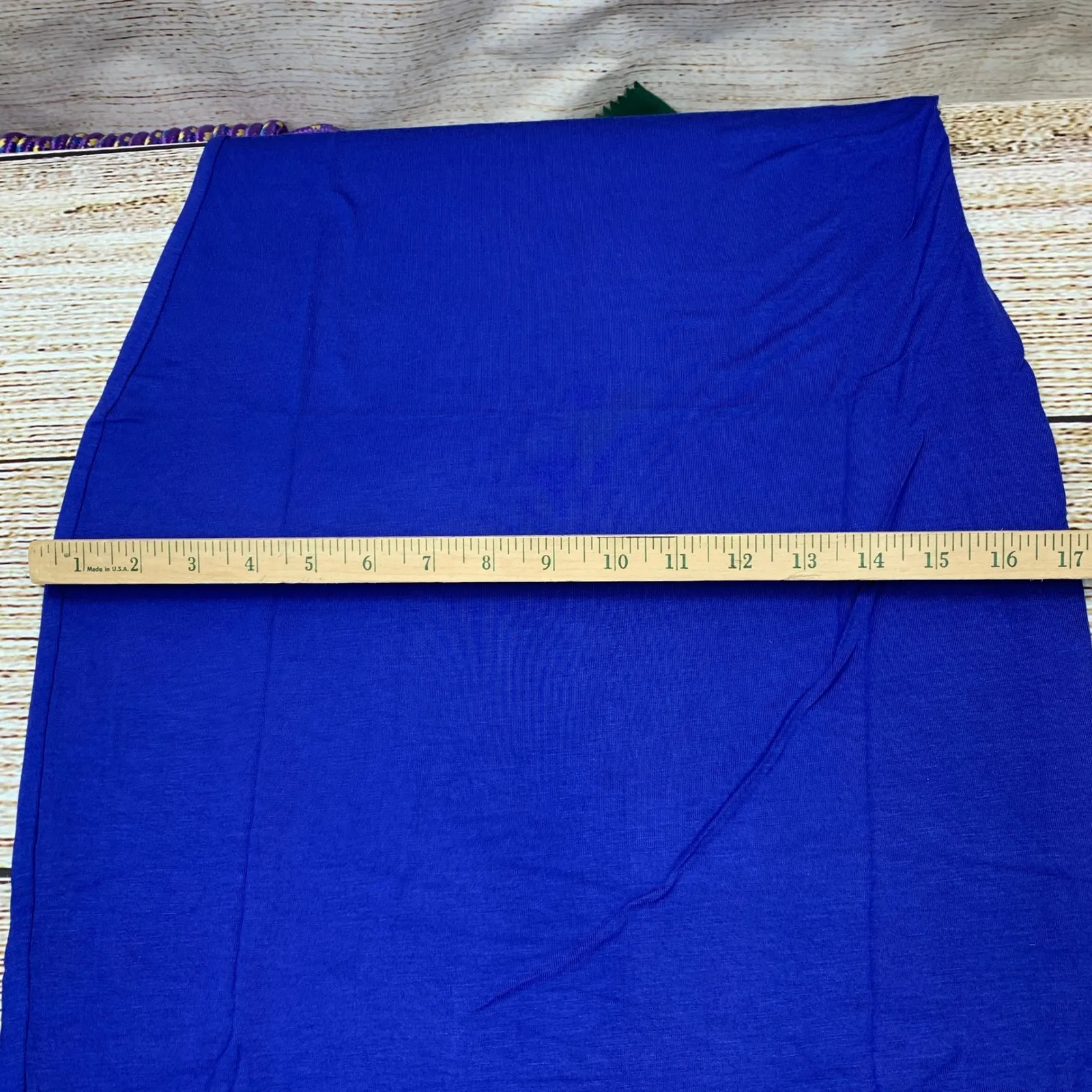 ALL FOR‎ YOU Royal Blue Slim Fit Sandwich Dress Women's Size Large Made in USA - Image 8