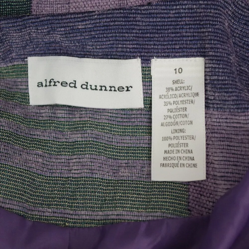 Tapestry Patchwork Style Zip Up Jacket Size 10 Purple - Image 2