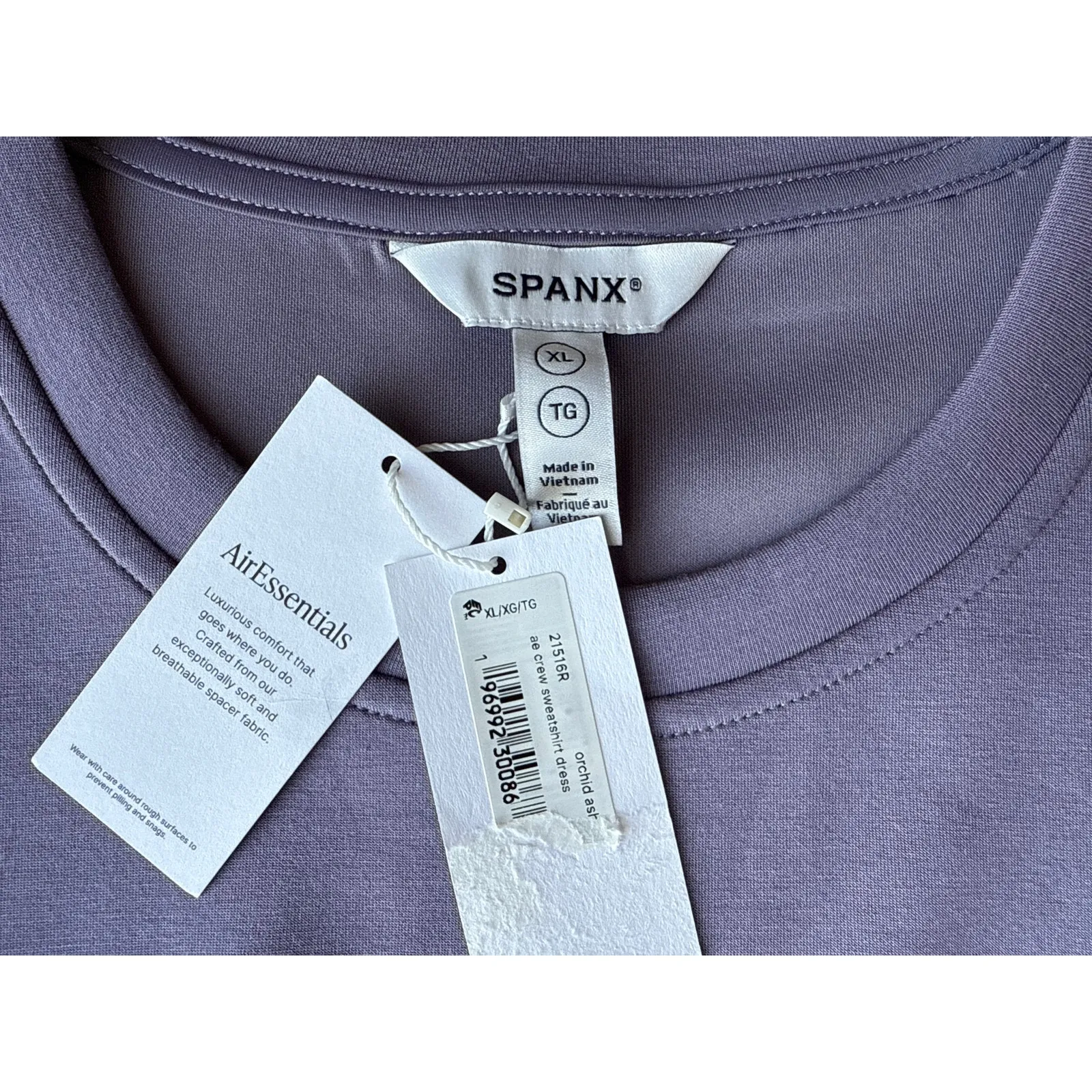 NWT SPANX AirEssentials® Cinched Mini Dress in Orchid Ash Purple Size XL - Image 9