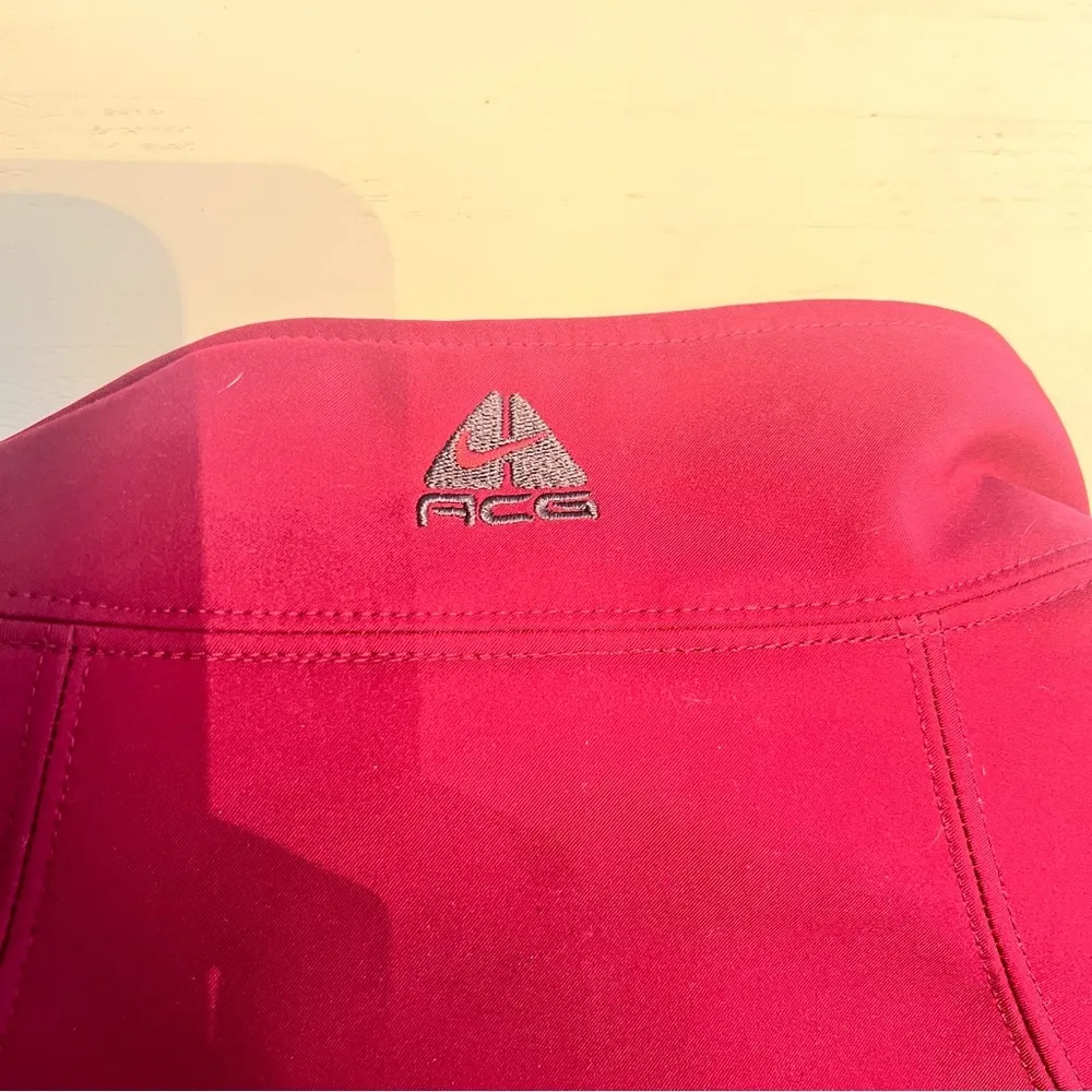 Nike ACG women’s Full Zip‎ Fleece Lined Soft Shell Performance Jacket ACGW0011 Red Size L - Image 6