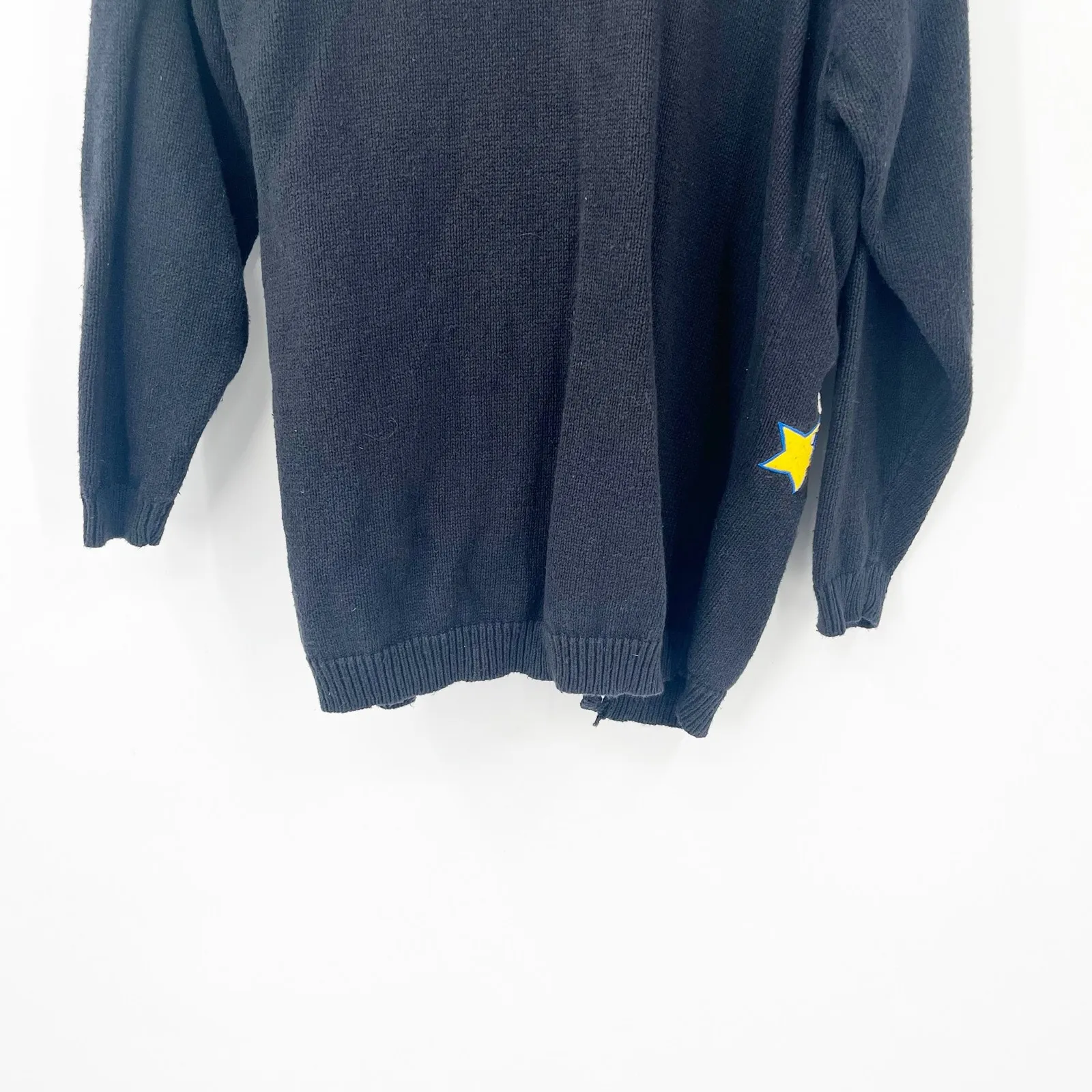 The Quacker Factory Womens Vintage Angels Ugly Christmas Sweater Cardigan Size L - Image 8