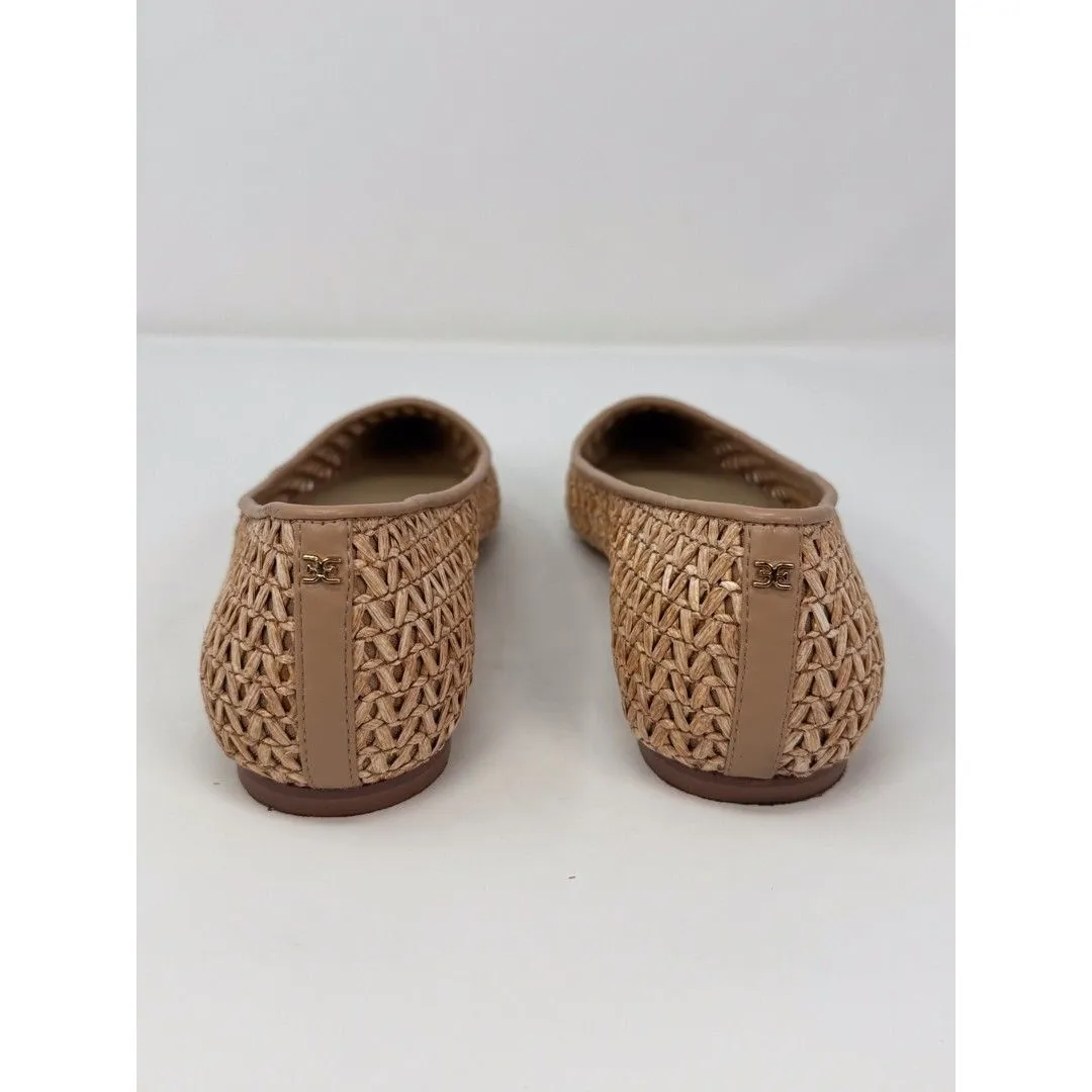 Sam Edelman Wanda Womens Sandals Beige Pointed Toe Flat Woven Slip On US 7 M - Image 5