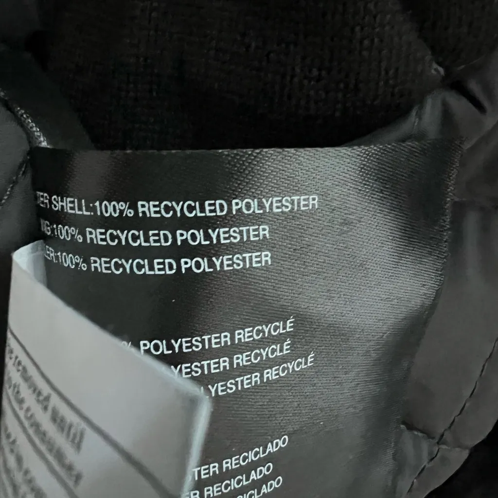 Bernardo grey quilted jacket long coat hooded lightweight oversized S - Image 5