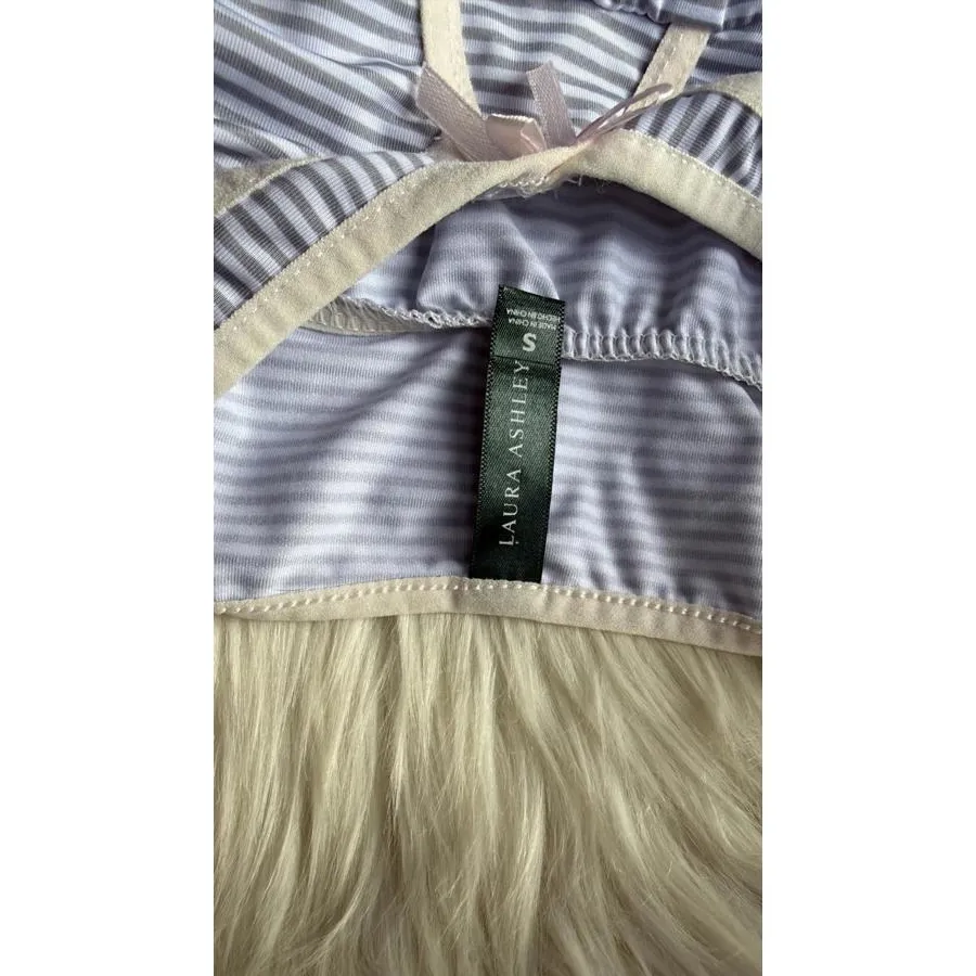 Laura Ashley Striped Chemise with Adjustable Straps - Image 9