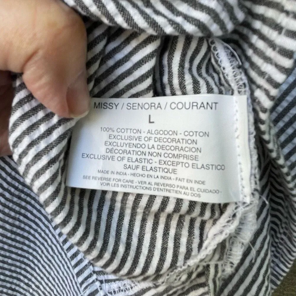 NWT Erika size L 100% embroidered button front top - Image 5