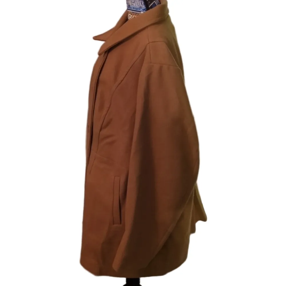 Torrid  Camel Cozy Double Breasted Peacoat Size 6X - Image 5